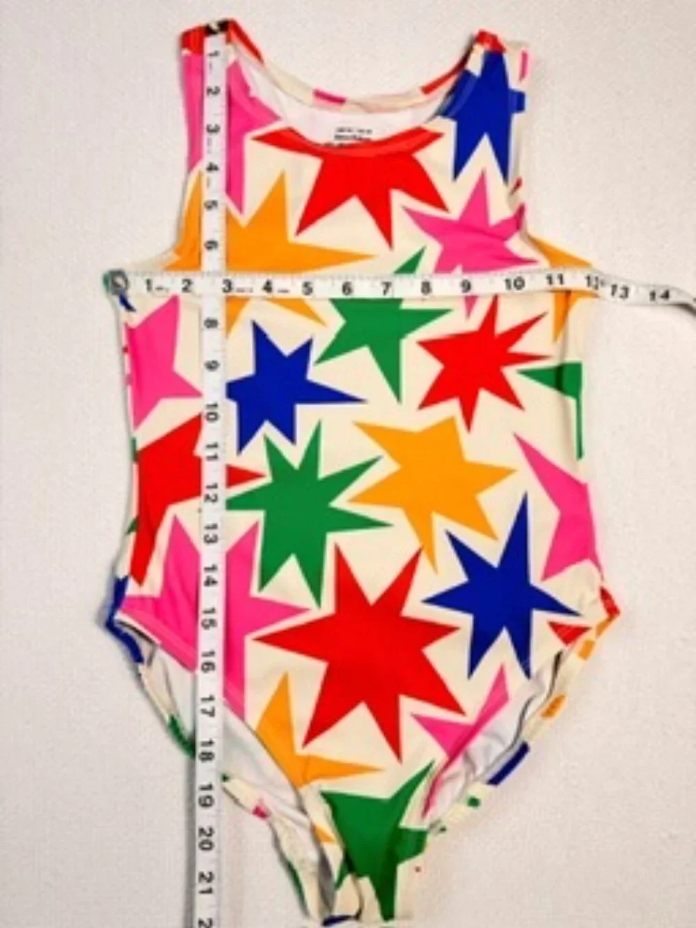 Hanna Andersson Girls Size 10 140cm Colorful Starburst One Piece Swimsuit